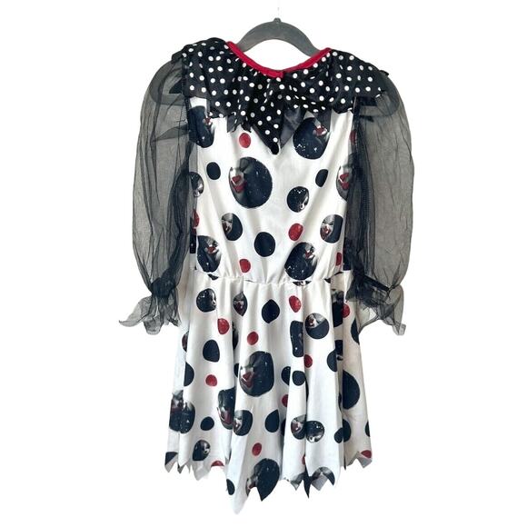 California Costume Creepy Clown Costume Girls Size Small  Halloween Goth Scary‎ - Picture 5 of 14